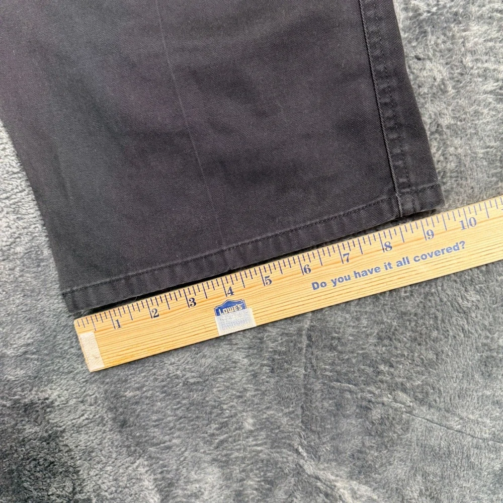 Honors Wrinkle Resist Pleated Chino Pants Mens 46x30 Black‎ Cotton WR68-P
